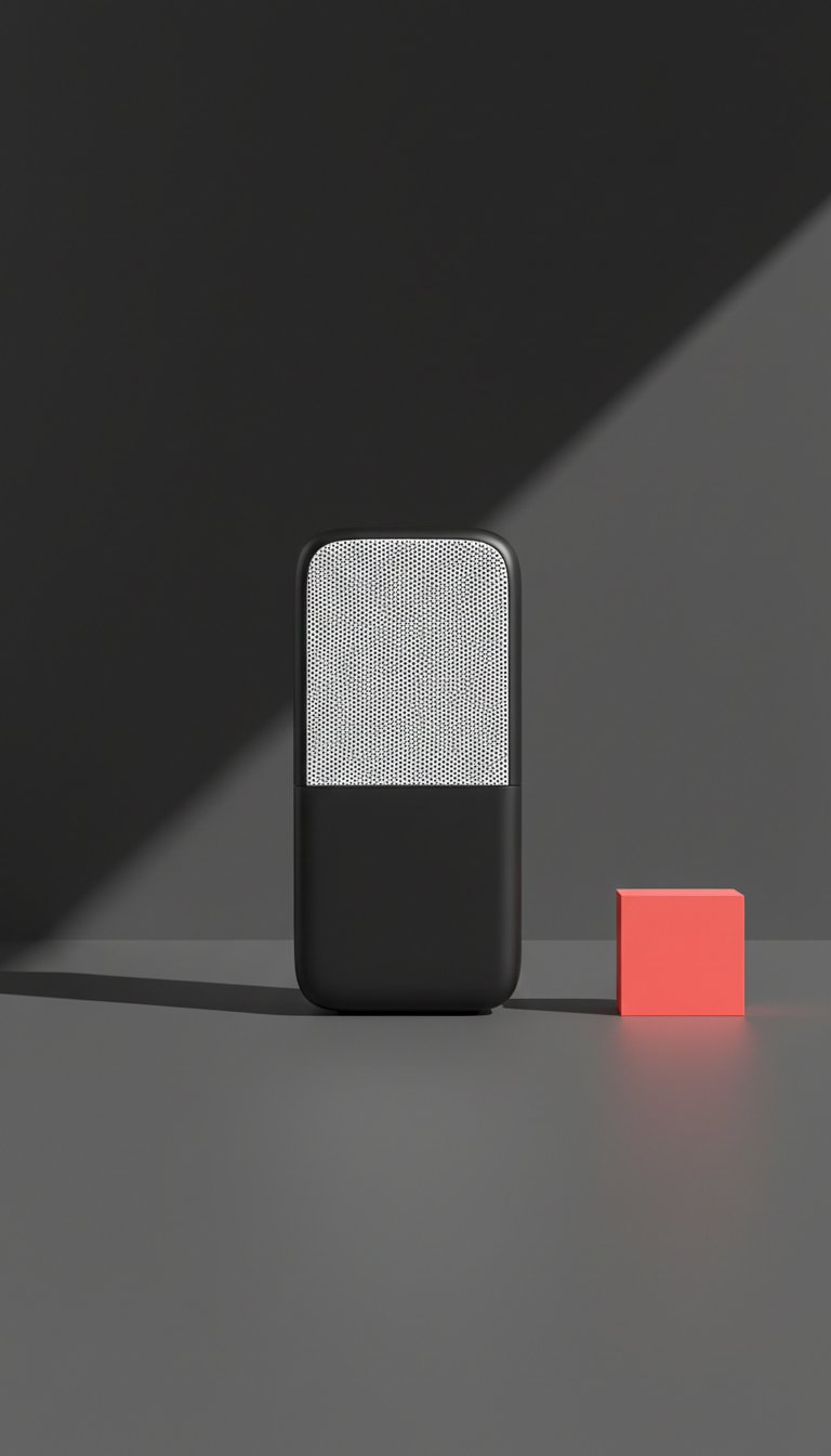 Enceinte connectée aluminium brossé